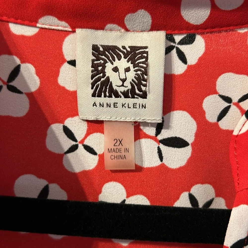 Anne Klein Floral Midi Dress with Pockets size 2X - Picture 6 of 6